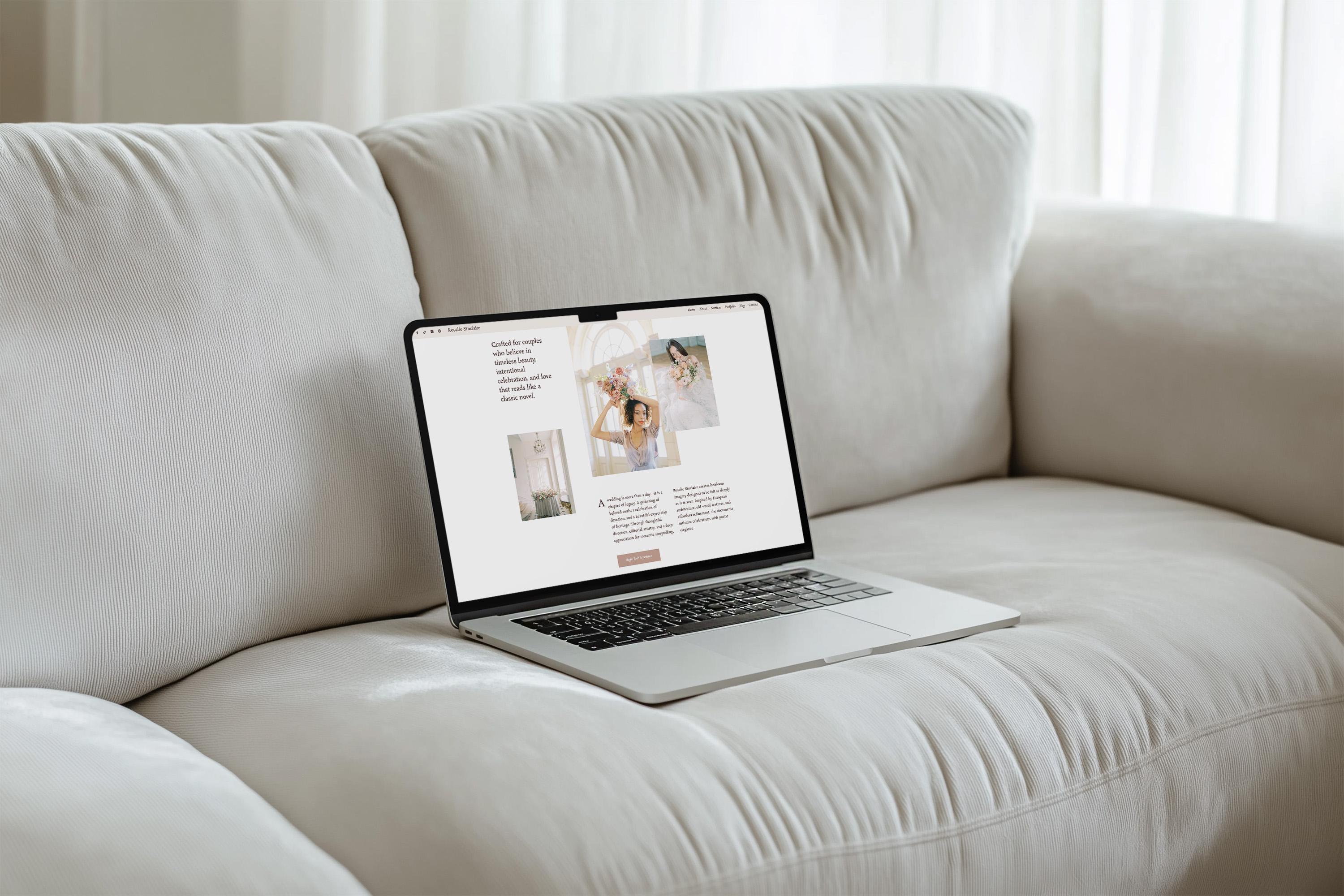 Rosalie Sinclaire: Showit Website Template (Payment Plan)